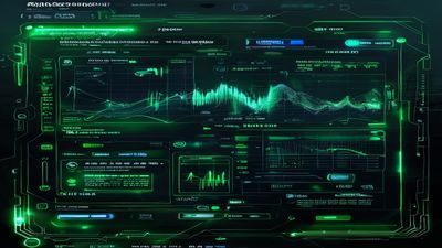 金融科技公司交易风控系统界面，2048核实时计算引擎在毫秒内完成蒙特卡洛风险定价，绿色数字流动感强
